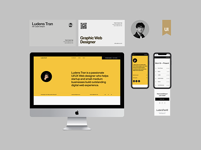 LudensTran® — Behance case clean concept minimal portfolio typography ui uiux ux web design website