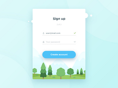 Sign Up form by Skai Trip for Brave Mushrooms on Dribbble