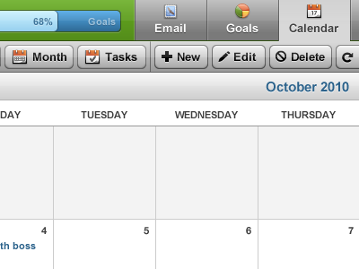 Calendar web app