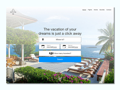 Travel Website Landing Page