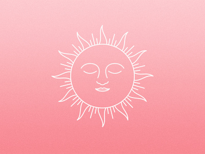Let the Sun Talk - WIP design gradient grain grain texture graphicdesign illustration lines noise pink sun sunrise sunset texture vector