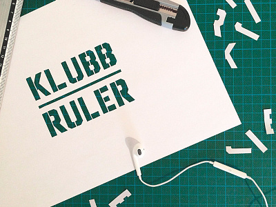 Klubb Ruler club concept graphic profile hiphop klubb logo logotype nightclub profile ruler