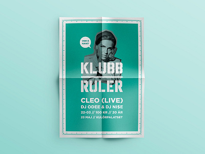 Klubb Ruler - posters club concept graphic profile hiphop klubb logo logotype nightclub poster posters profile ruler