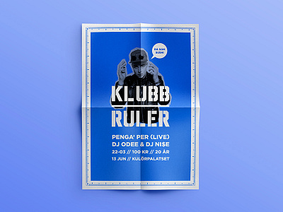 Klubb Ruler - posters club concept graphic profile hiphop klubb logo logotype nightclub poster posters profile ruler