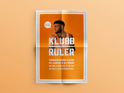 Klubb Ruler - posters club concept graphic profile hiphop klubb logo logotype nightclub poster posters profile ruler