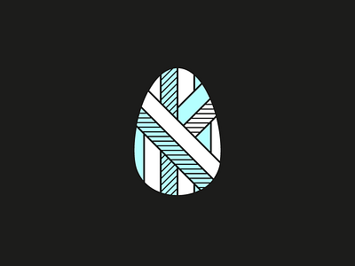 Egg egg geometric logo logotype pattern shape stripes vector