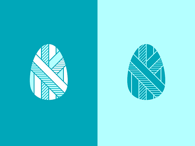 Egg - color egg geometric logo logotype pattern shape stripes vector