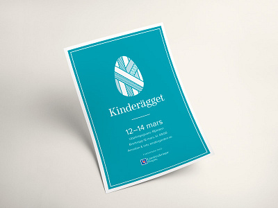 Kinderägget competition egg geometric logo logotype pattern poster stripes vector