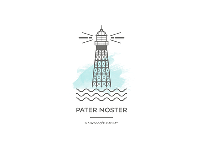 Lighthouse WIP illustration light lighthouse lines ocean sea waves