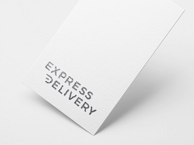 Express Delivery business card delivery express express delivery freight graphic profile logotype silver speed stripes symbol