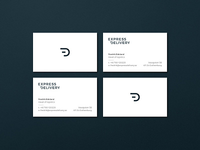 Express Delivery - business cards business card business cards delivery express express delivery freight graphic profile logotype speed stripes symbol