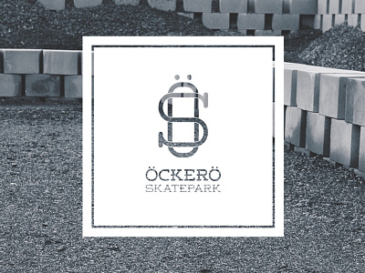 Logo - Öckerö Skatepark II gray logo logotype monogram skate skateboard vintage