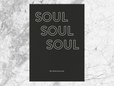 Soul poster illustration photography poster soul stone texture