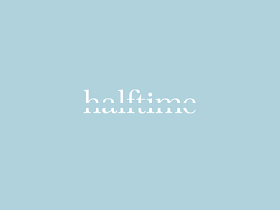 Halftime half halftime serif time type typeface typography