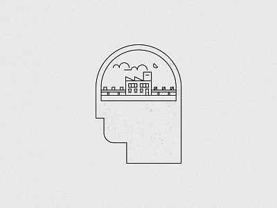 Head be like... 9 5 building face factory head illustration work