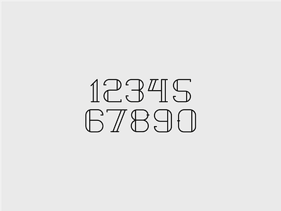 Typeface - numbers