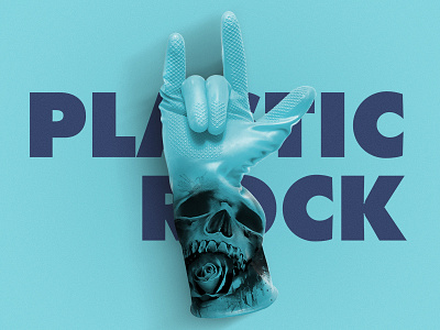 Plasticrock bold cd cover glove rock skull tattoo type