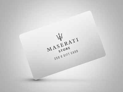 Maserati Gift Card Concept