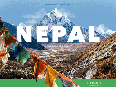 Help Nepal aftereffects compositing design donate gif help mountain nepal
