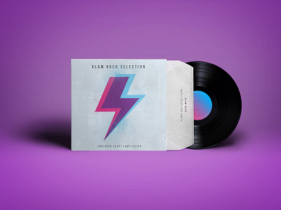 Glam Rock cover 1980 cd cover glam mockup music rock vinyl