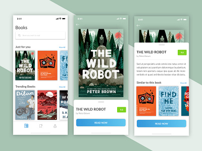 Book Reader Mobile Application app mobile app design ui uidesign ux ux design