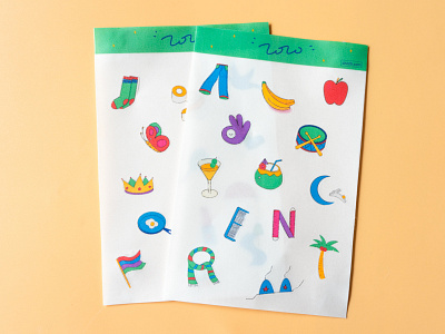 2020 alphabet sticker sheets 36daysoftype