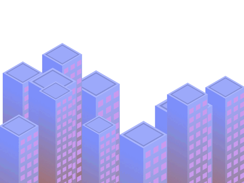 purple city motion graphic