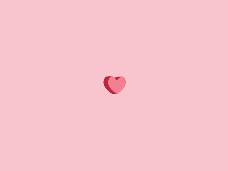 the spinning heart 2d animation motion graphic