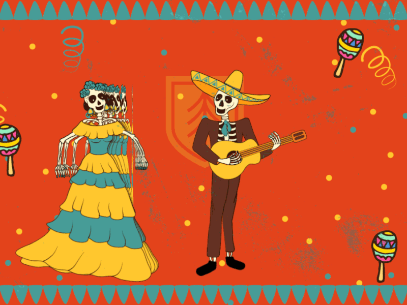 SRP the Day of Dead gif 2d animation motion graphic