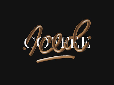 Iced Coffee Lettering 3d 3d lettering 3d typography calligraphy iced coffee iced coffee 3d lettering iced coffee lettering iced coffee lovers interlaced effect interlaced lettering lettering typography