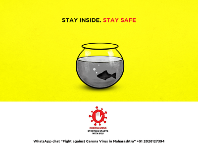 STAY INSIDE STAY SAFE 21 days art coronavirus dribble illustraion illustrator india lockdown poster poster design quarantine stay safe stayhome