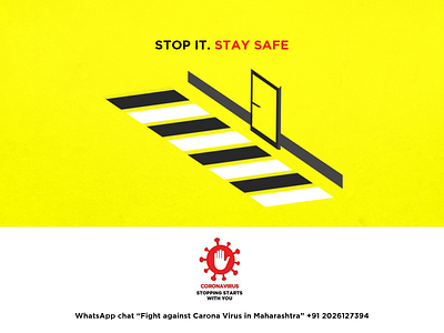 STOP IT STAY SAFE 21 days art coronavirus design dribble illustraion india lockdown maharashtra quarantine stay safe stayhome