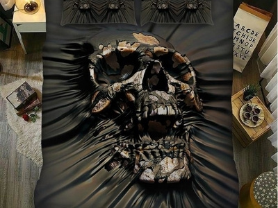 SKULL RIP THROUGH BEDDING SET skull rip through bedding set