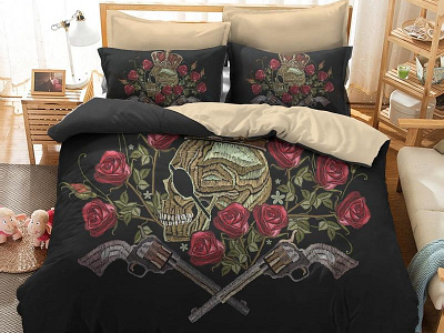 Skull Beddding skull bedding sets