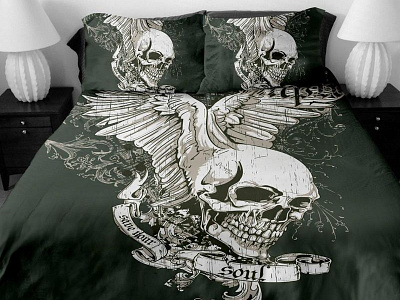 Skull Beddding skull bedding sets