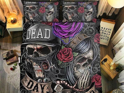 Skull Beddding skull bedding sets