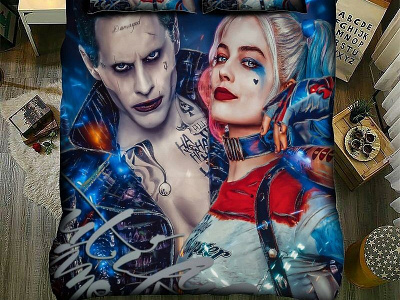 Joker and Harley Quinn bedding