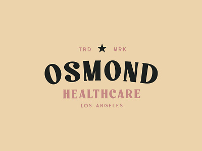 Osmond Light brand display font handcrafted logo retro type typeface typography vintage