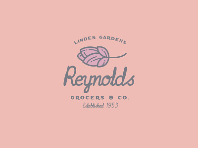 Reynolds Logo branding design font handcrafted logo retro type typeface typography vintage
