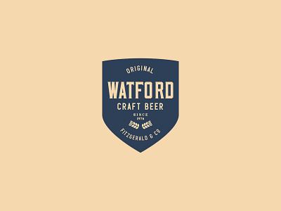 Craft Beer Logo badge brand branding handcrafted label logo retro typeface typography vintage