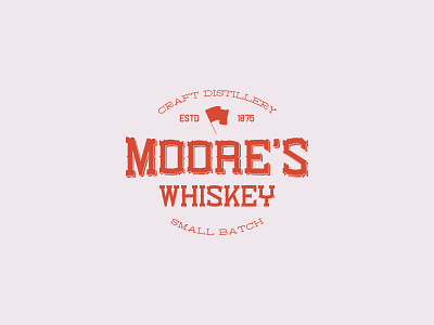 Moore's Whiskey brand branding display font handcrafted logo retro typeface typography vintage