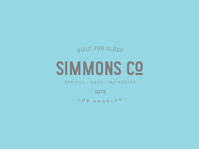 Simmons Co. - Retro Logotype branding font handcrafted label logo retro type typeface typography vintage