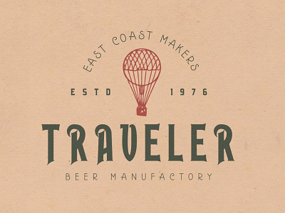 Traveler badge display font handcrafted logo retro type typeface typography vintage