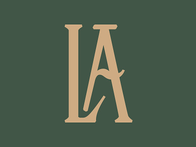 LA Ligature (new font WIP) display font handcrafted type typeface typography