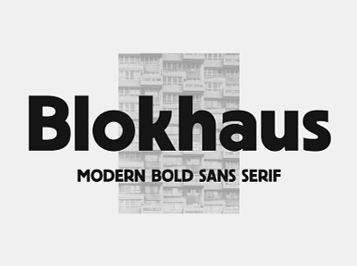 Blokhaus Sans 70s bold font classic design display font handcrafted modern retro sans font sans serif type typeface typo typography