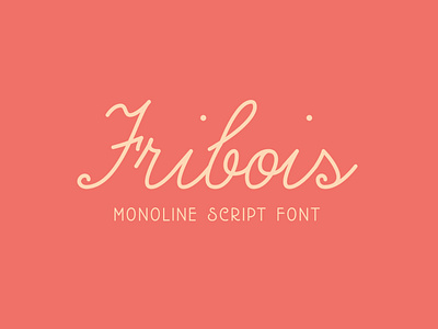 Fribois - Monoline Script Font