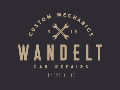 Car Mechanic Vintage Logo branding custom font logo retro template typography vintage