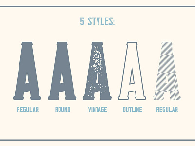 Monkstead Font Styles Sample