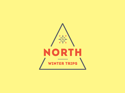 North Wanderlust brand compass holidays logo minimal north simple triangle trip vacation wanderlust