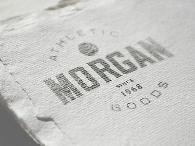 Morgan Athletic Goods - Logo Template advertising athletic badge basketball branding display font goods handcrafted icon label logo print retro shop simple sport typeface typography vintage